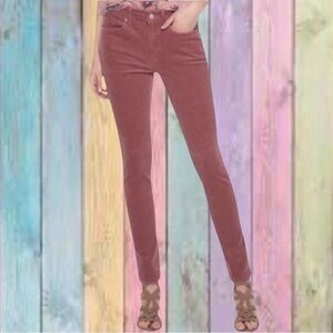 Sonoma Mauve Pink High Rise Skinny Corduroy Pants NWT